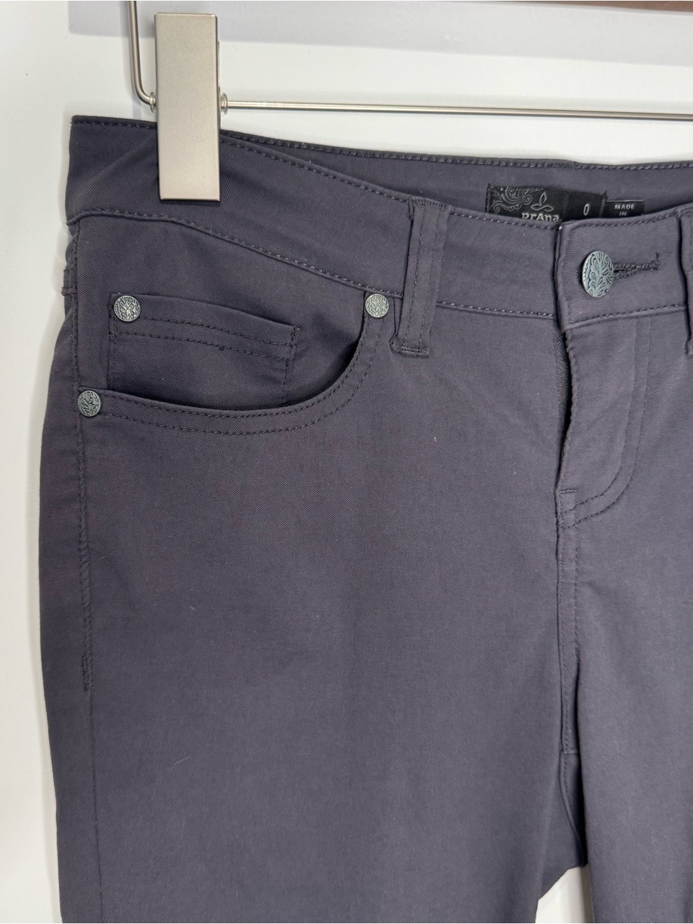 PRANA Women’s Briann Pant Skinny Size 0 Coal Gray - Picture 6 of 14
